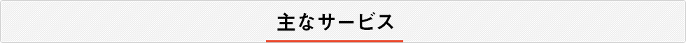 主なサービス
