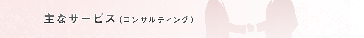 主なサービス（コンサルティング）