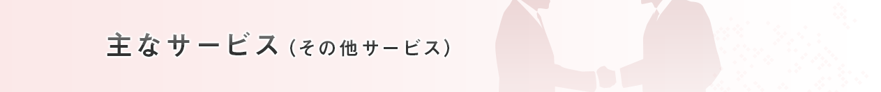 主なサービス（その他サービス）